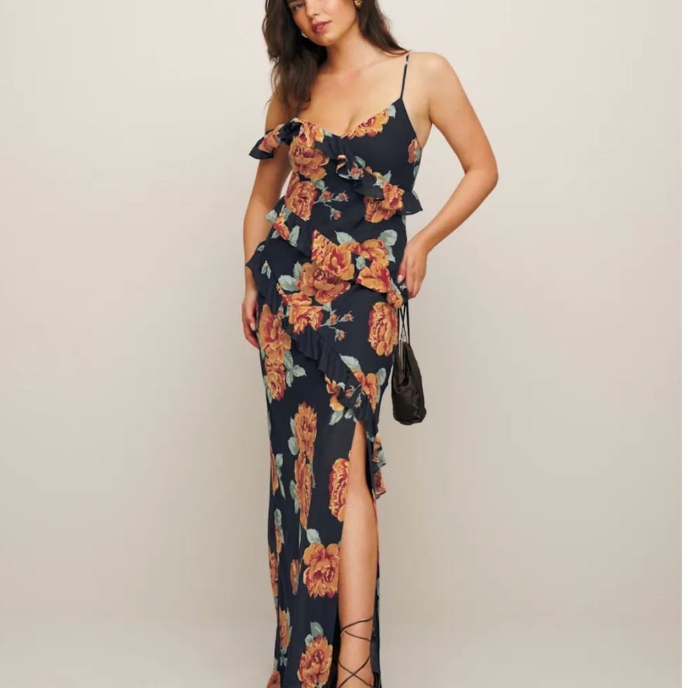 NWT Reformation Elysia Dress Black - Size 8